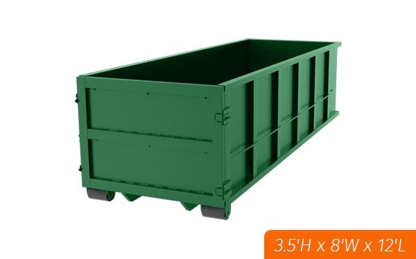 10 yard dumpsters can be used for residential projects such as small renovations or yard waste removal